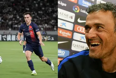 The coach is having fun.