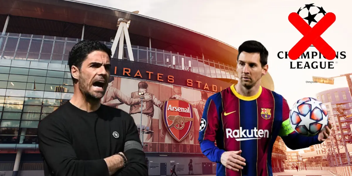 Arteta blamed Messi.