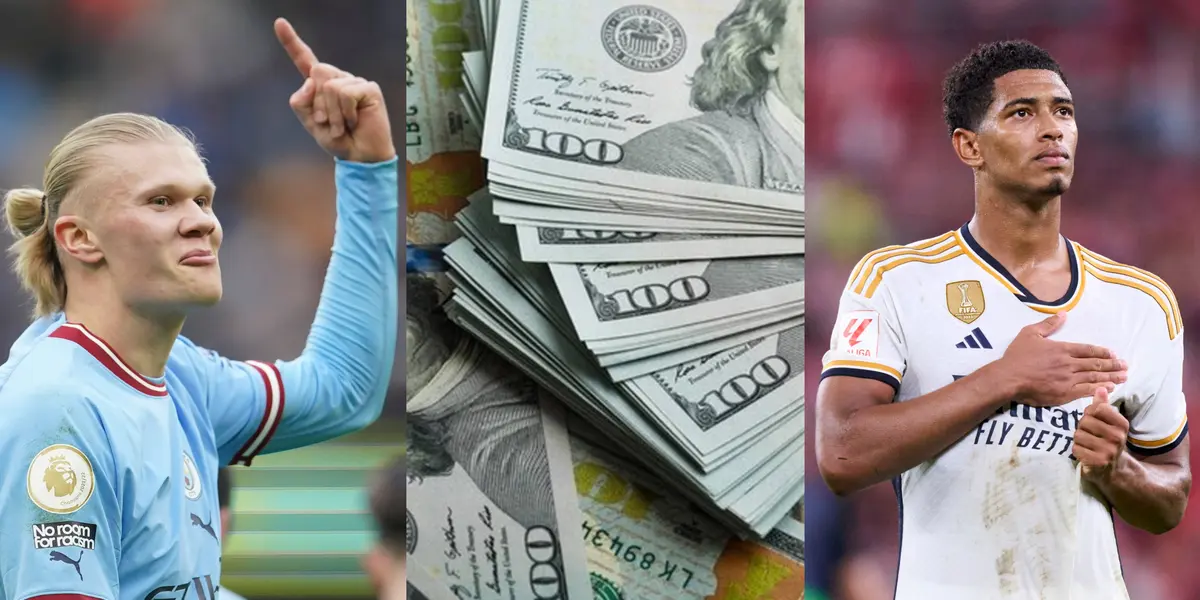 Erling and Jude are at the top of the list.