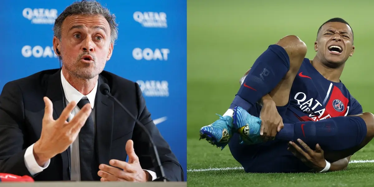 Kylian suffered a heavy blow against Olympique Marseille and had to be replaced.