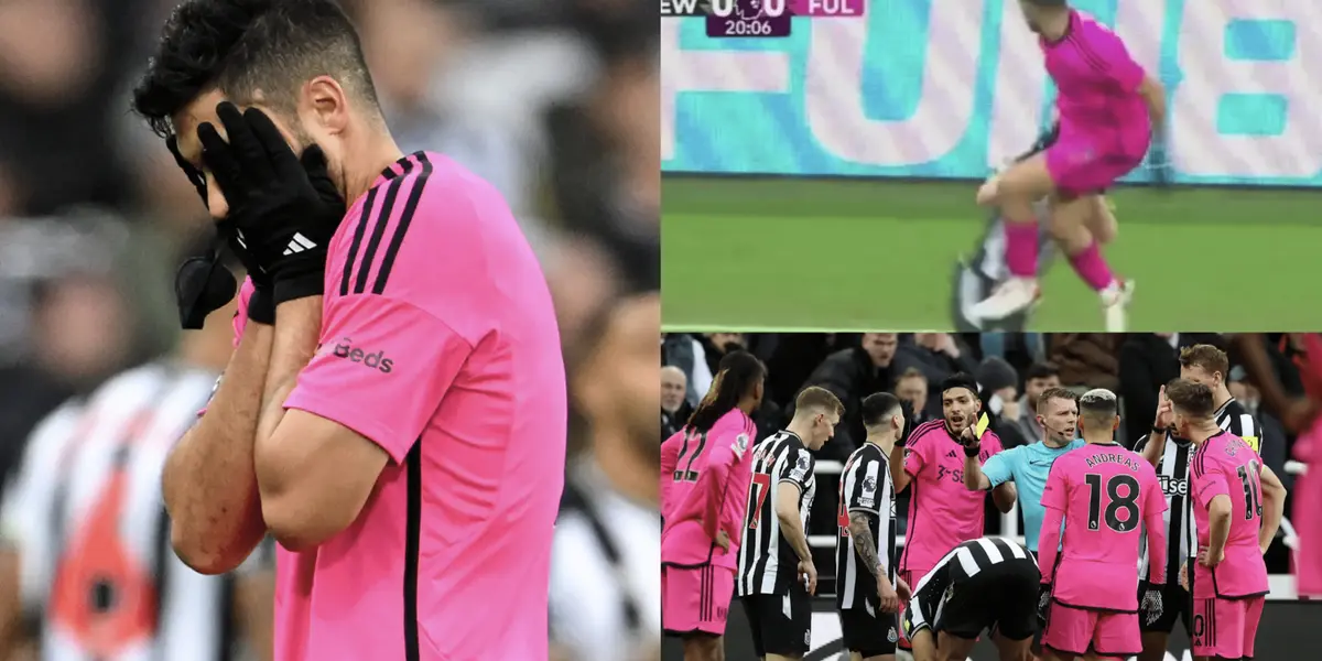 Marco Silva, Fulham manager, came to the defense of Raúl Jiménez and attacked the referee who sent him off in the match against Newcastle.