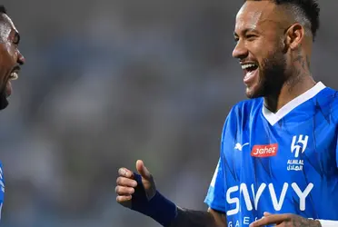 Neymar scored and he couldn't be happier