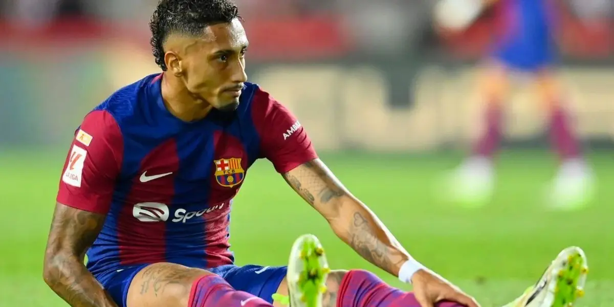 Raphinha got injured during the game against Sevilla on Friday