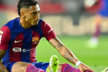 Raphinha got injured during the game against Sevilla on Friday