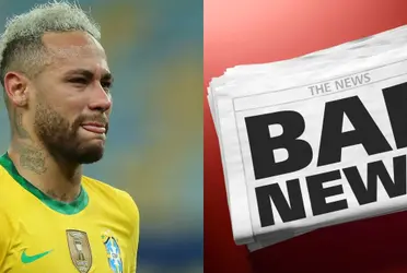 The Brazilian forward is having a hard time after his serious injury.