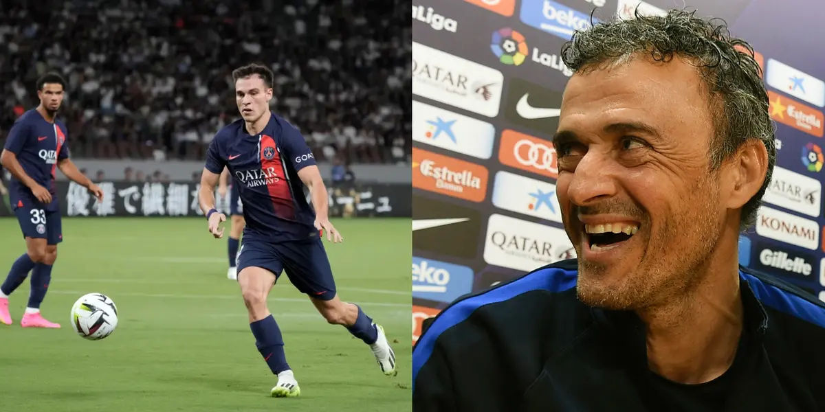 The coach is having fun.