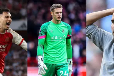 The Gunners scored the opener through Gabriel Martinelli, but it was Kaminski's fault.