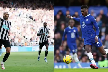 The Magpies are winning 1-0 at Stamford Bridge in the quarterfinals of the Carabao Cup.