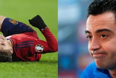 The midfielder had to be replaced during the match between Spain and Georgia.