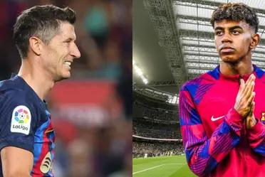 The Polish striker had a reaction with his teammate that some found unacceptable.