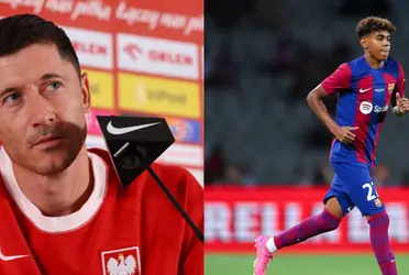 The Polish striker was criticized for something that happened over the weekend.