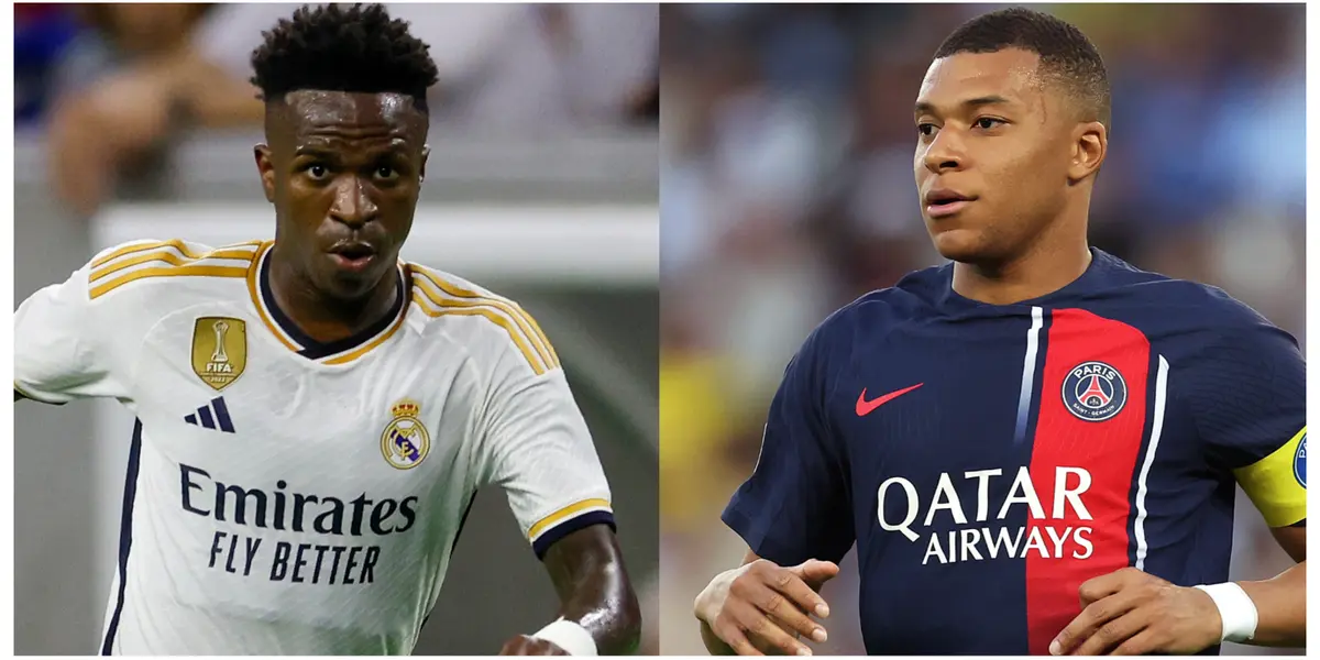 Vinicius Jr and Kylian Mbappé